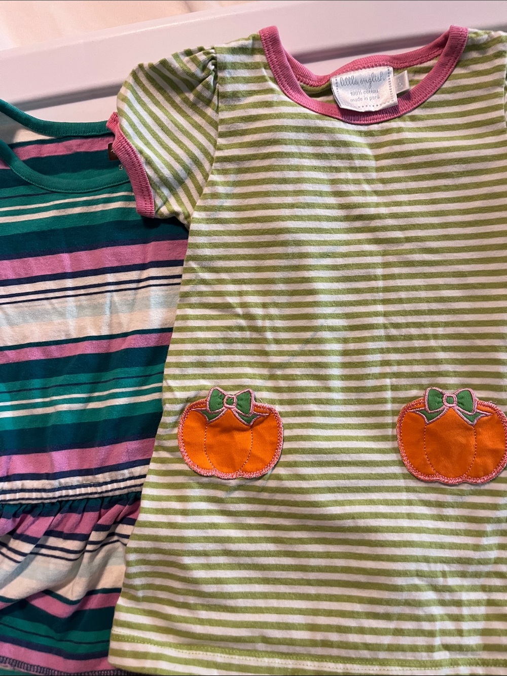 Girls 24 months lot of 2 knit dresses Little English & Tea